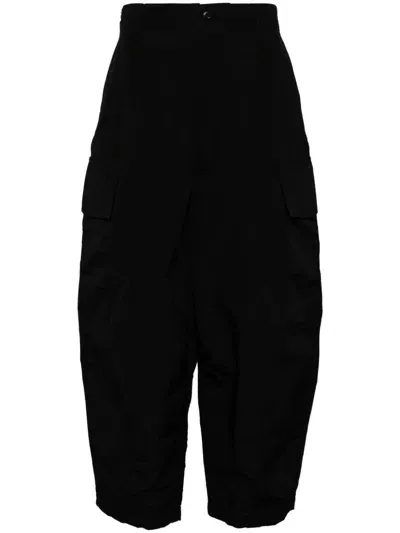 Comme Des Garçons Homme Deux Cargo Wide Leg Trousers In Black