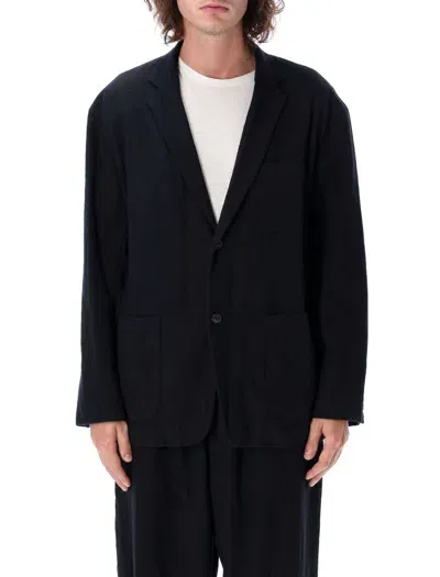 Comme Des Garçons Homme Deux Comme Des Garçons Homme Plus Soft Wool Blazer In Navy