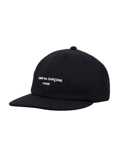 Comme Des Garçons Homme Deux Comme Des Garçons Homme Logo Embroidered Cap In Black