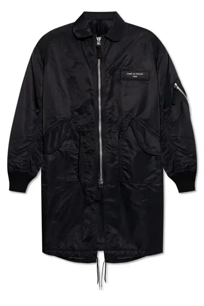 Comme Des Garçons Homme Deux Comme Des Garçons Homme Padded Zipped Coat In Black