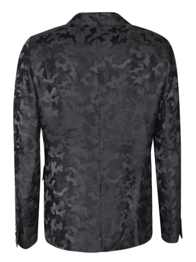 Comme Des Garçons Homme Deux Comme Des Garçons Homme Plus Black Paisley Print Blazer