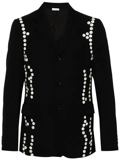 Comme Des Garçons Homme Deux Black Buttons Blazer