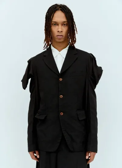 Comme Des Garçons Homme Deux Double Sleeves Blazer In Black