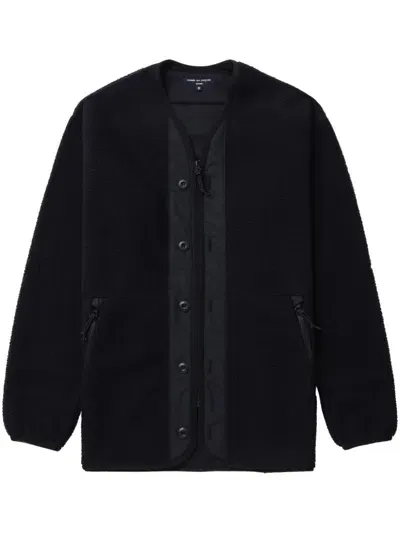 Comme Des Garçons Homme Deux Fleece Lightweight Jacket In Black