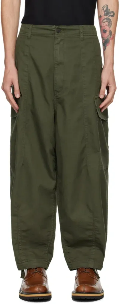 Comme Des Garçons Homme Deux Khaki Cotton Cargo Pants In 2 Khaki