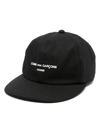 Comme Des Garçons Homme Deux Logo-embroidered Baseball Cap In Black