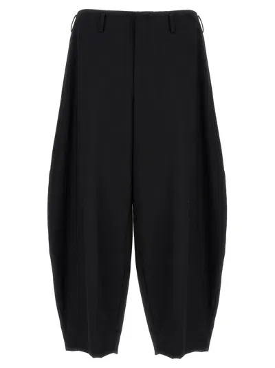 Comme Des Garçons Homme Deux Wool Gabardine Medium Waist Pants In Black