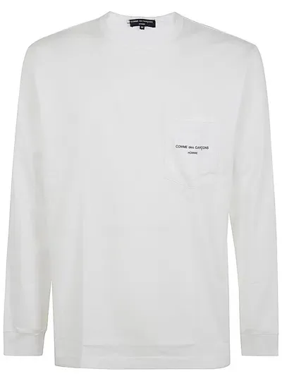 Comme Des Garçons Homme Deux White Printed Long Sleeve T-shirt