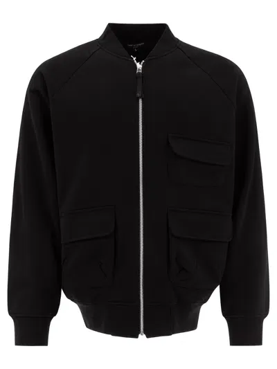 Comme Des Garçons Homme Deux Multi-pocket Bomber Jacket Jackets Black