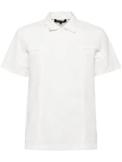 Comme Des Garçons Homme Deux Paneled Polo Shirt In White