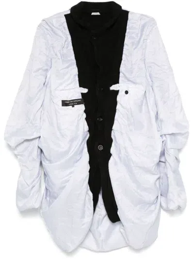 Comme Des Garçons Homme Deux Panelled Coat In White