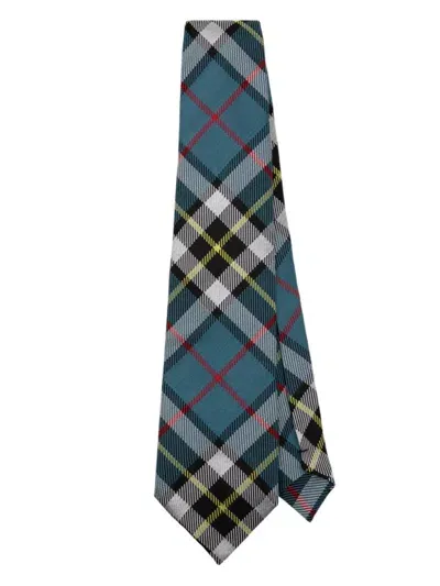 Comme Des Garçons Homme Deux Tartan Check Tie In Blue