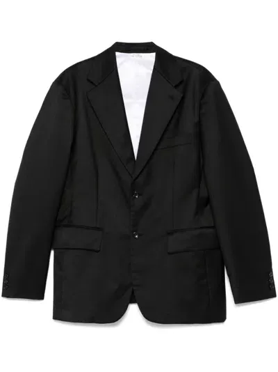 Comme Des Garçons Homme Deux Twill-weave Blazer In Black