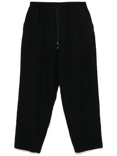 Comme Des Garçons Homme Deux Wool Trousers In Blau