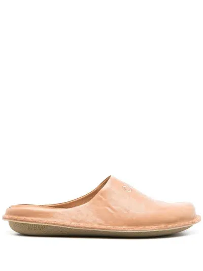 Comme Des Garçons Homme Deux X Vibae Roma Slippers In Brown