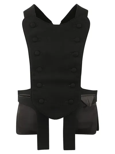 Comme Des Garçons Ladies Vest In Black