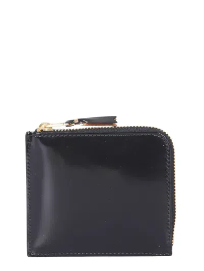 Comme Des Garçons Leather Wallet In Black