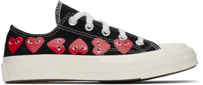 Comme Des Garçons Play Black Converse Edition Chuck 70 Multi Heart Sneakers