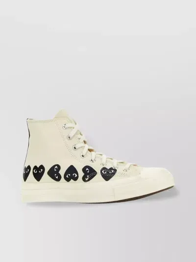 Comme Des Garçons Play Comme Des Garcons Play Sneakers In White