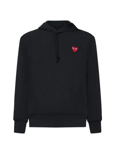 Comme Des Garçons Play Sweaters In Black