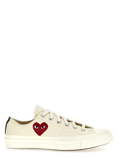 Comme Des Garçons Play Comme Des Garçons Sneakers Play X Converse In White