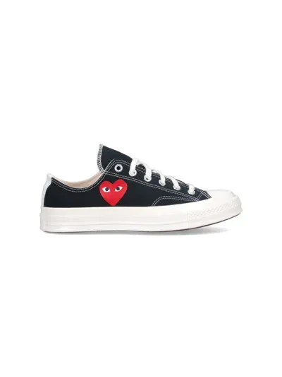 Comme Des Garçons Play "converse Chuck 70" Low Sneakers In Black