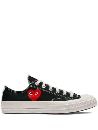 Comme Des Garçons Play Chuck Taylor Low-top Sneakers In Black