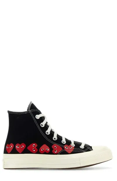 Comme Des Garçons Play Converse X Comme Des Garcons Play Chuck 70 High Top Sneakers In Black