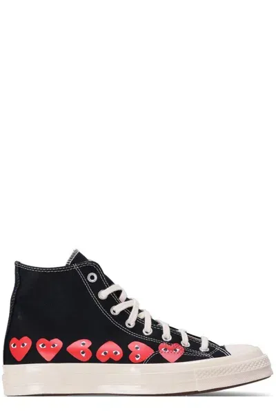 Comme Des Garçons Play Converse X Comme Des Garcons Play Chuck 70 High Top Sneakers In Black