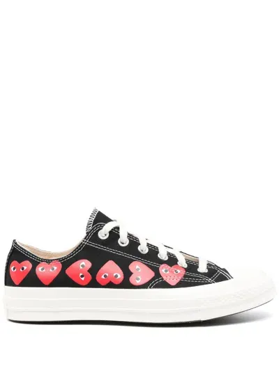 Comme Des Garçons Play Multi Heart Ct70 Low Top In Black