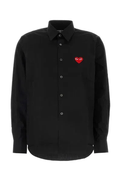 Comme Des Garçons Play Black Poplin Shirt