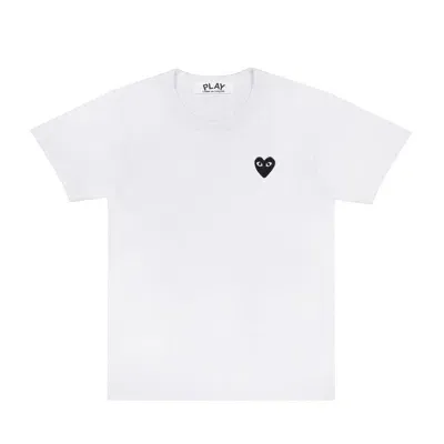 Comme Des Garçons Play Kids' Small Heart T-shirt In Black