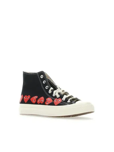 Comme Des Garçons Play Play Converse Chuck Taylor In Black