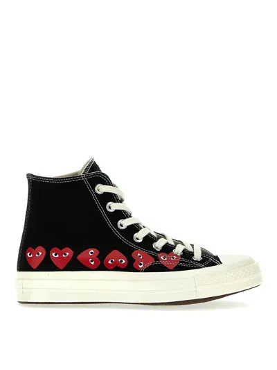 Comme Des Garçons Play Sneakers In Black