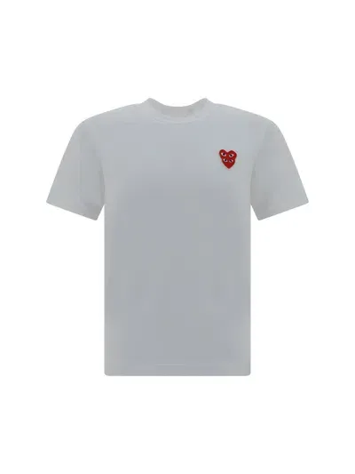 Comme Des Garçons Play T-shirt In White