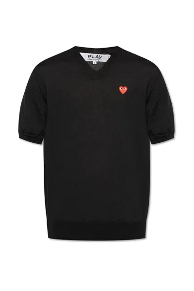 Comme Des Garçons Play V In Black