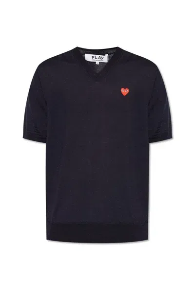 Comme Des Garçons Play V In Navy