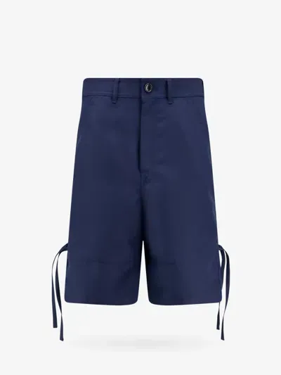 Comme Des Garçons Shirt Bermuda Short In Blue