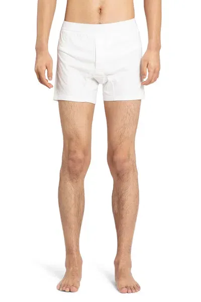 Comme Des Garçons Shirt White Two-button Boxers