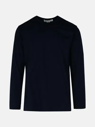 Comme Des Garçons Shirt Navy Cotton T-shirt