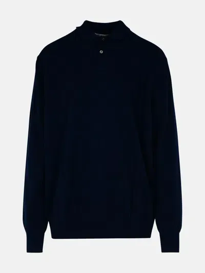 Comme Des Garçons Shirt Navy Wool Sweater