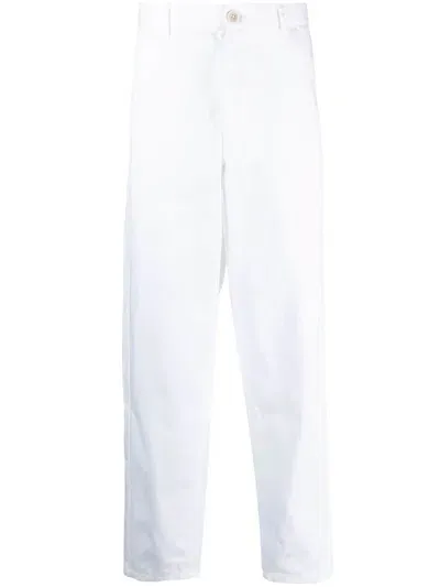 Comme Des Garçons Shirt Straight-leg Denim Trousers In Weiss