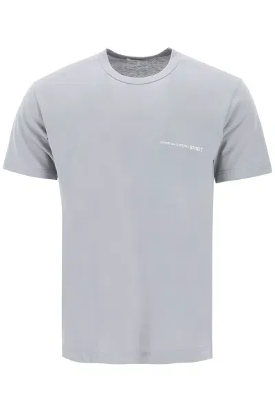 Comme Des Garçons Shirt T Shirt Stampa Logo In Gray