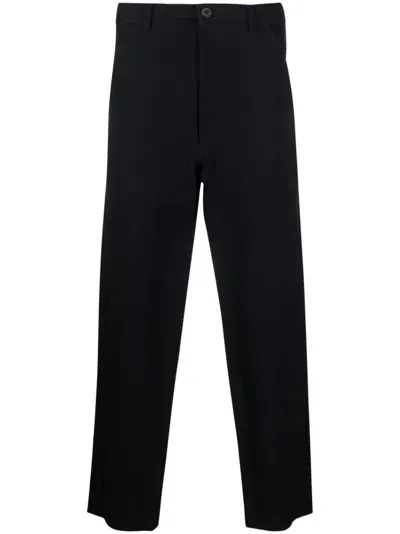 Comme Des Garçons Shirt Tapered-leg Trousers In Blau