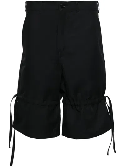 Comme Des Garçons Shirt Wide-leg Shorts In Black