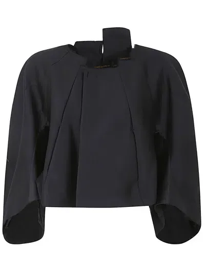 Comme Des Garçons Short Cape In Black