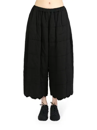 Comme Des Garçons Tao Panelled Trousers In Black