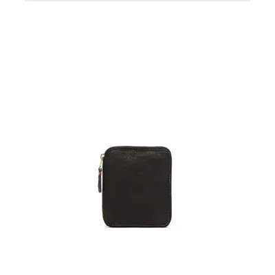 Comme Des Garçons Comme Des Garcons W Ed Leather Wallet In Black