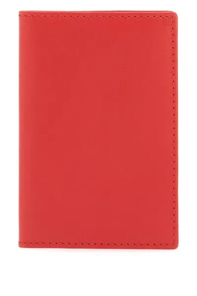 Comme Des Garçons Wallet Leather Compact Wallet In White