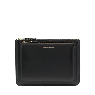 Comme Des Garçons Wallet Logo Detailed Multi In Black